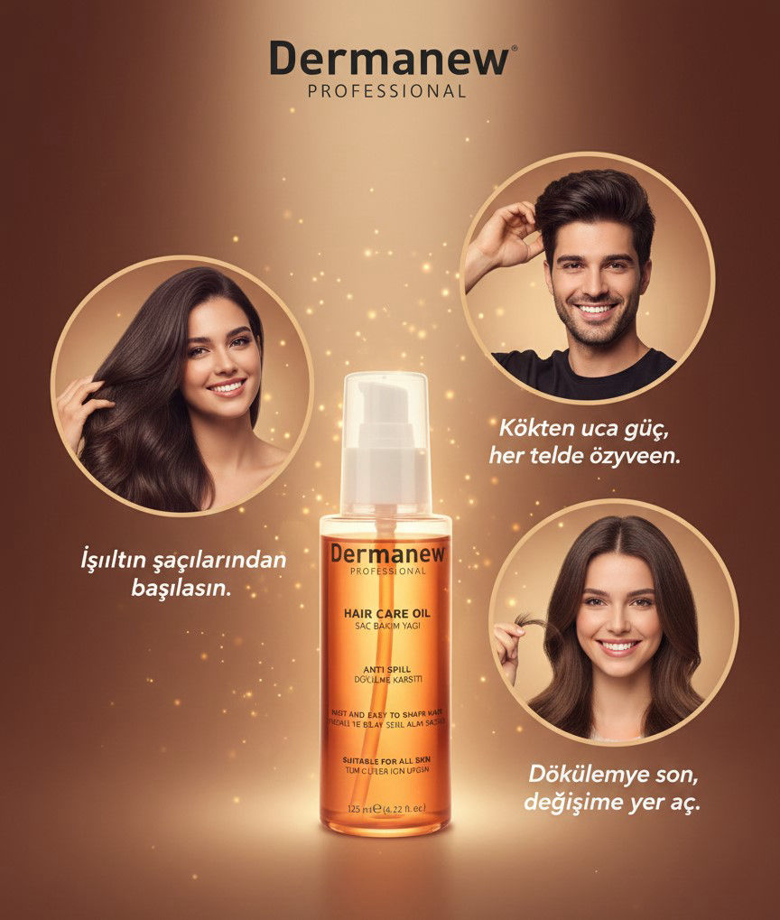Saç Bakım Yağı - Kırılmaya Karşı Güç, Parlaklığa Karşı Aşk. İpeksi Yumuşaklık, Göz Alıcı Parlaklık.