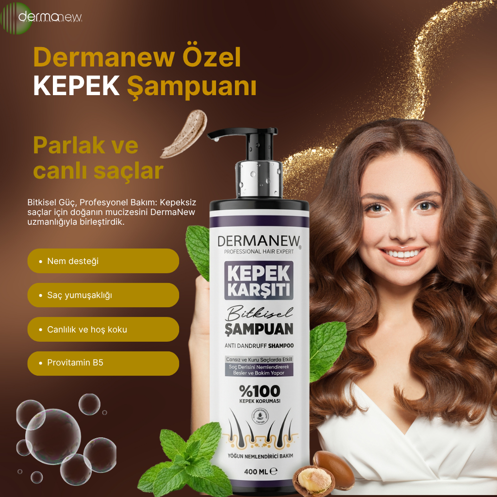 KEPEKLİ SAÇLAR İÇİN ÖZEL BAKIM ŞAMPUANI