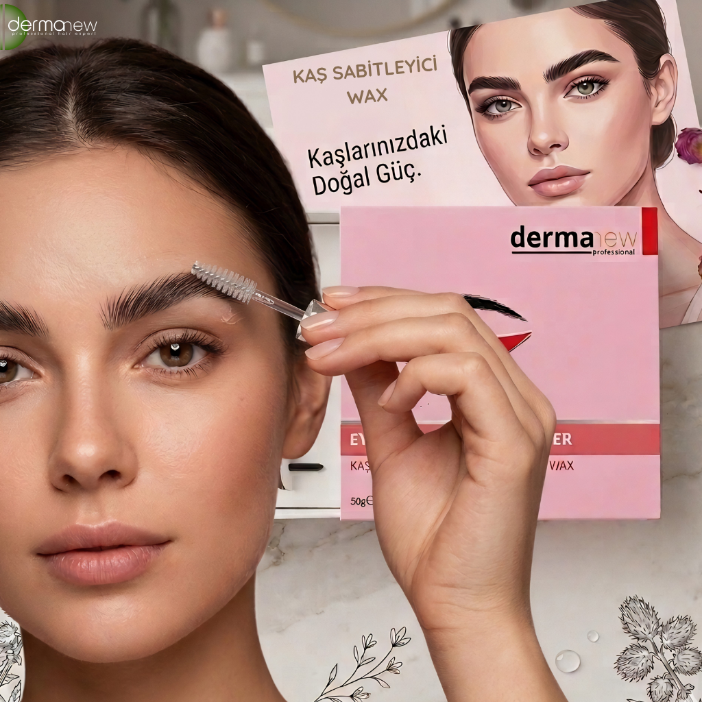 Dermanew Kaş Waxı- Besleyici 24 Saat Kalıcı Şekillendirme ve Belirginleştirme WAXI