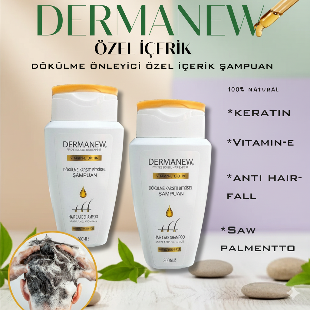 2’Li Dökülme Karşıtı Bitkisel Şampuan