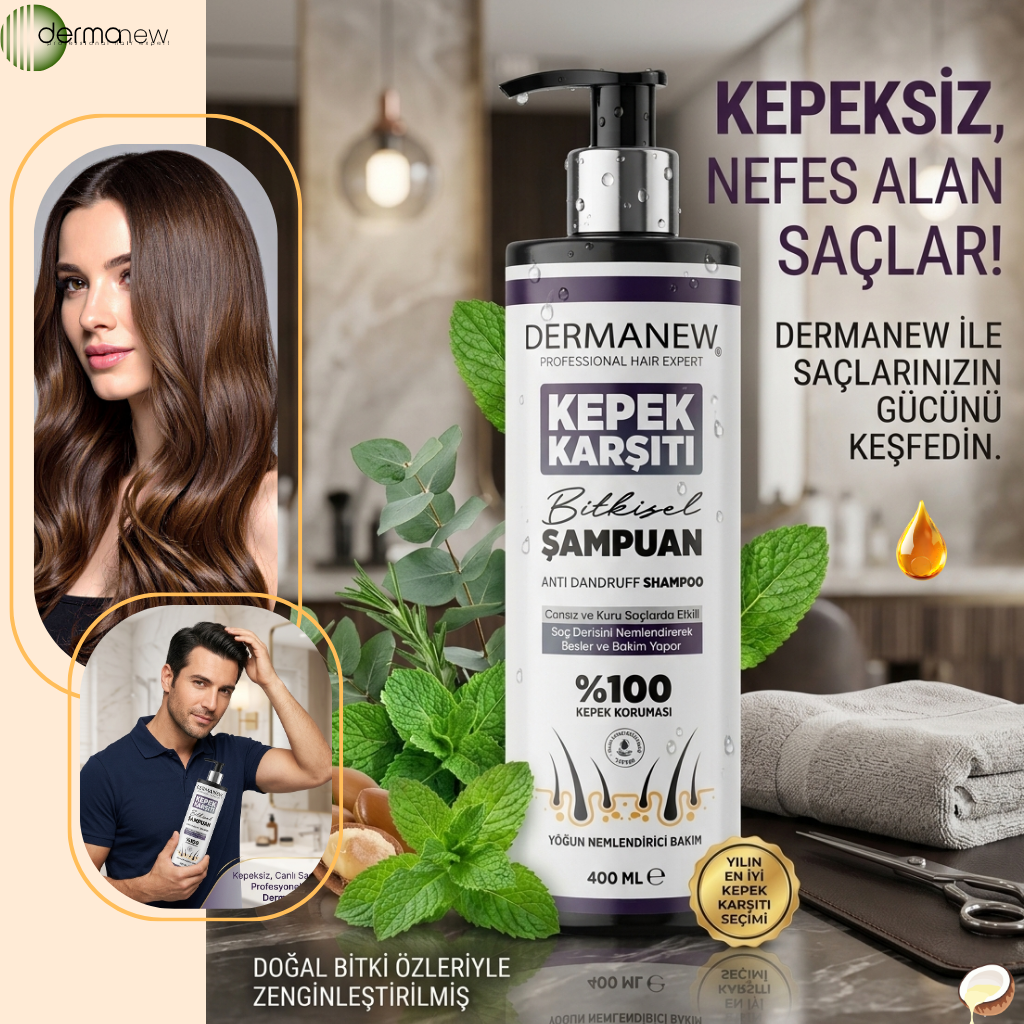 KEPEKLİ SAÇLAR İÇİN ÖZEL BAKIM ŞAMPUANI