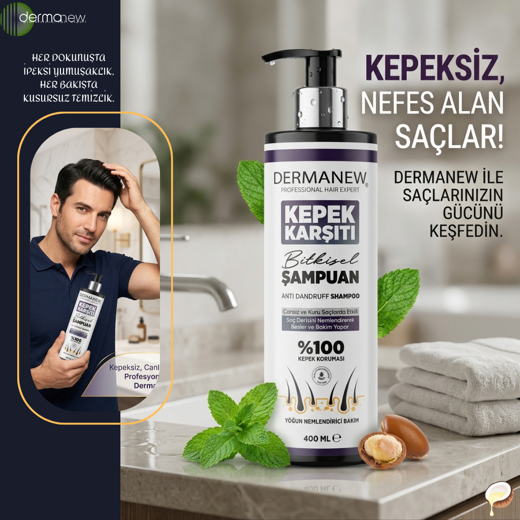 KEPEKLİ SAÇLAR İÇİN ÖZEL BAKIM ŞAMPUANI