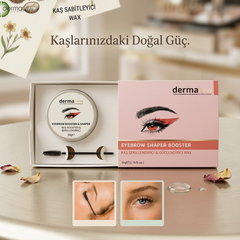 Dermanew Kaş Waxı- Besleyici 24 Saat Kalıcı Şekillendirme ve Belirginleştirme WAXI