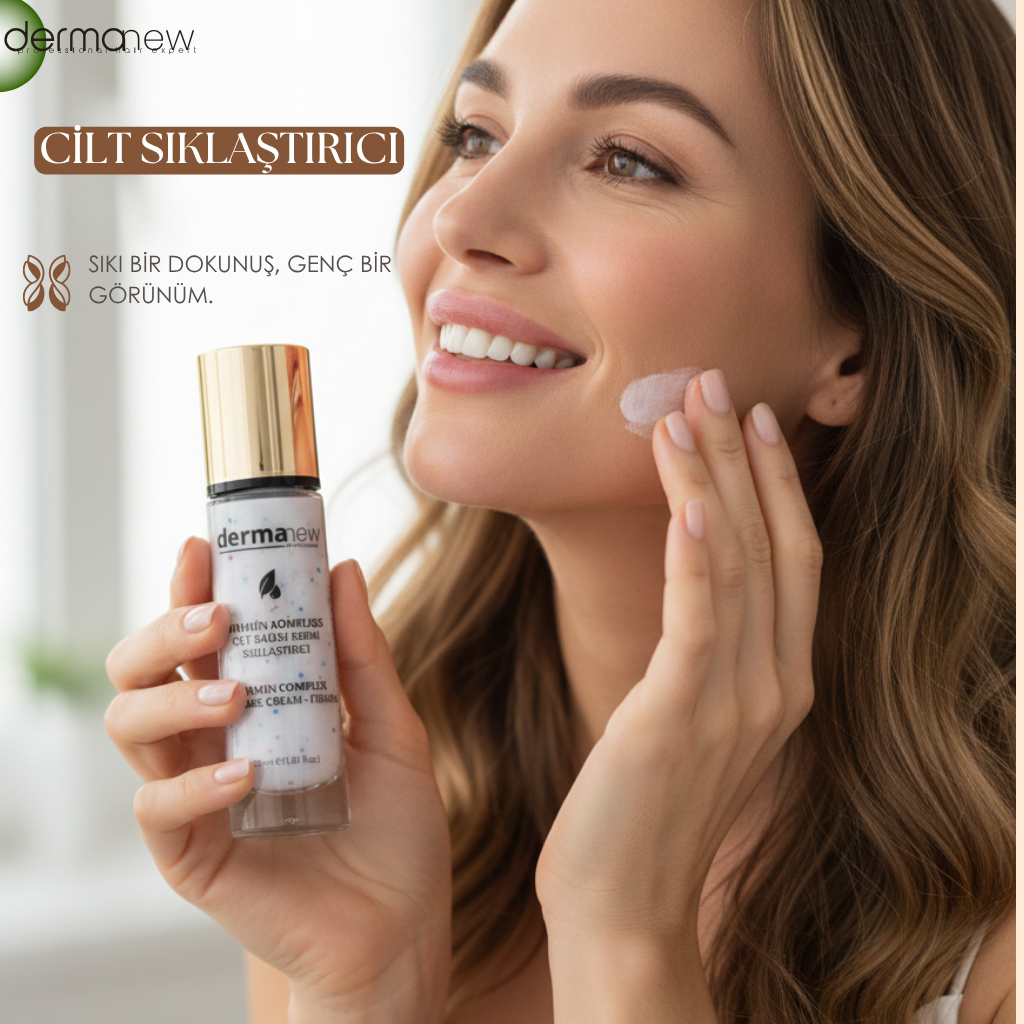 dermanew Cilt Sıkılaştırıcı ve Toparlayıcı Anti-Aging Yüz Bakım Serumu - Net Hatlar & Genç İzler
