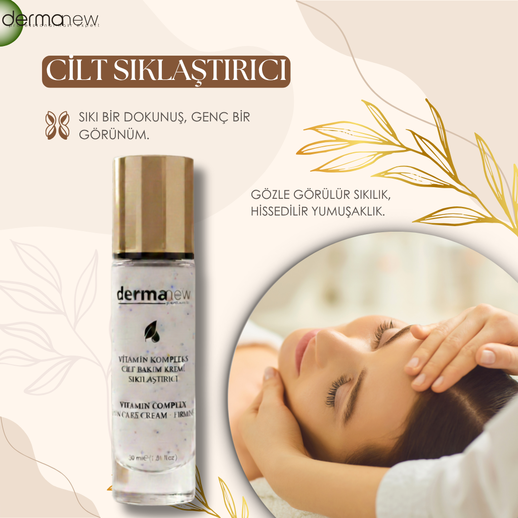 dermanew Cilt Sıkılaştırıcı ve Toparlayıcı Anti-Aging Yüz Bakım Serumu - Net Hatlar & Genç İzler