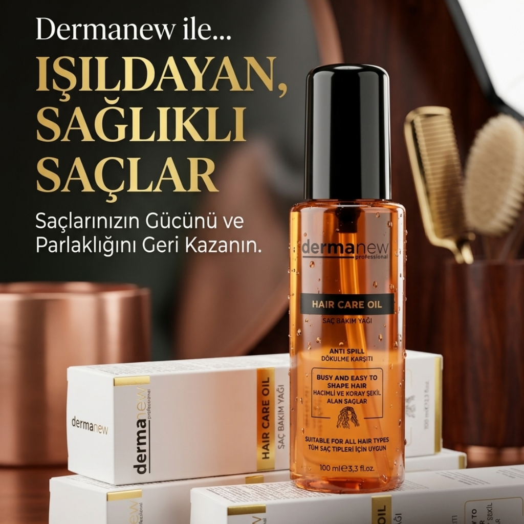 Saç Bakım Yağı - Kırılmaya Karşı Güç, İpeksi Yumuşaklık, Göz Alıcı Parlaklık.