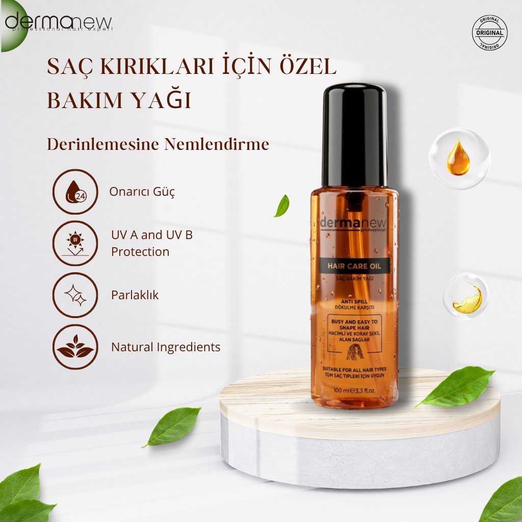 Saç Bakım Yağı - Kırılmaya Karşı Güç, İpeksi Yumuşaklık, Göz Alıcı Parlaklık.