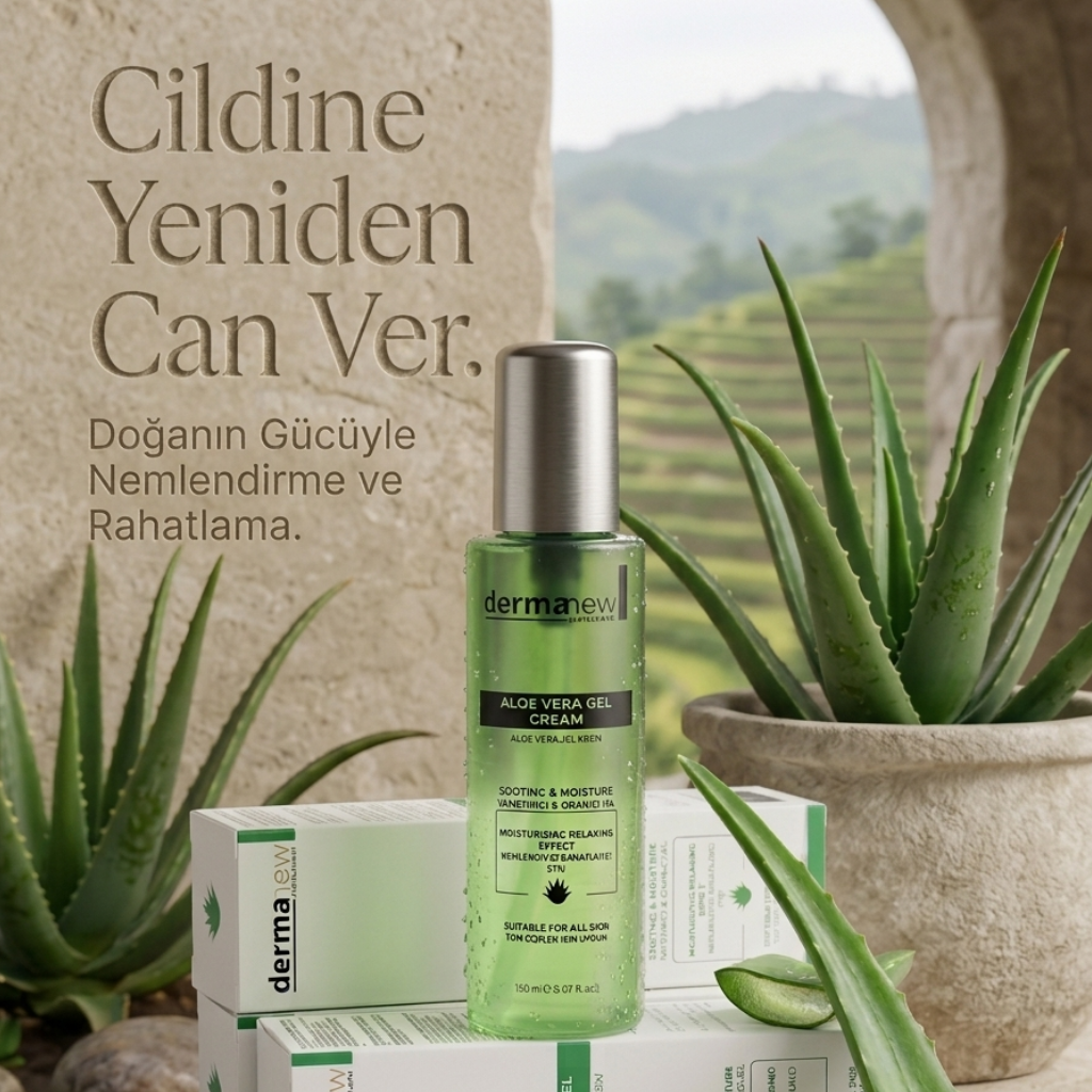 Aloe Vera Gel Cream - Yatıştırır, Onarır, Yeniler.Cildin Doğal Terapisi