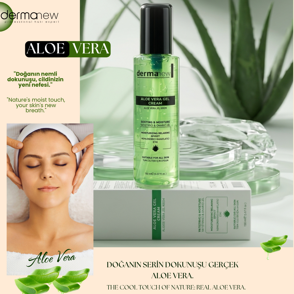 Cildiniz İçin Saf Bir Dokunuş: Dermanew Aloe Vera Onarıcı Jel