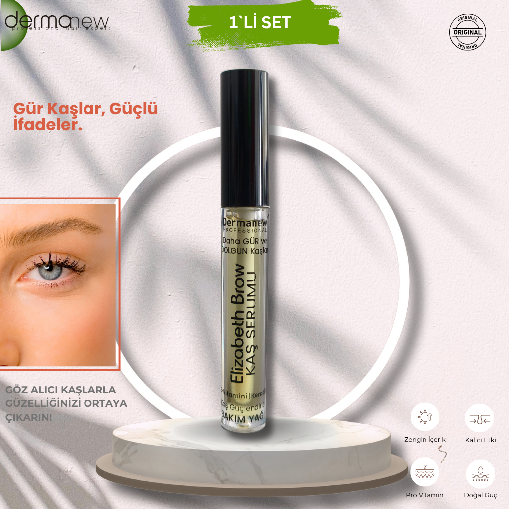 Kaş bakım yağı , kaş uzatıcı , dolgun kaşlar- kaş gürleştirici bakım yağı-  1 - Adet