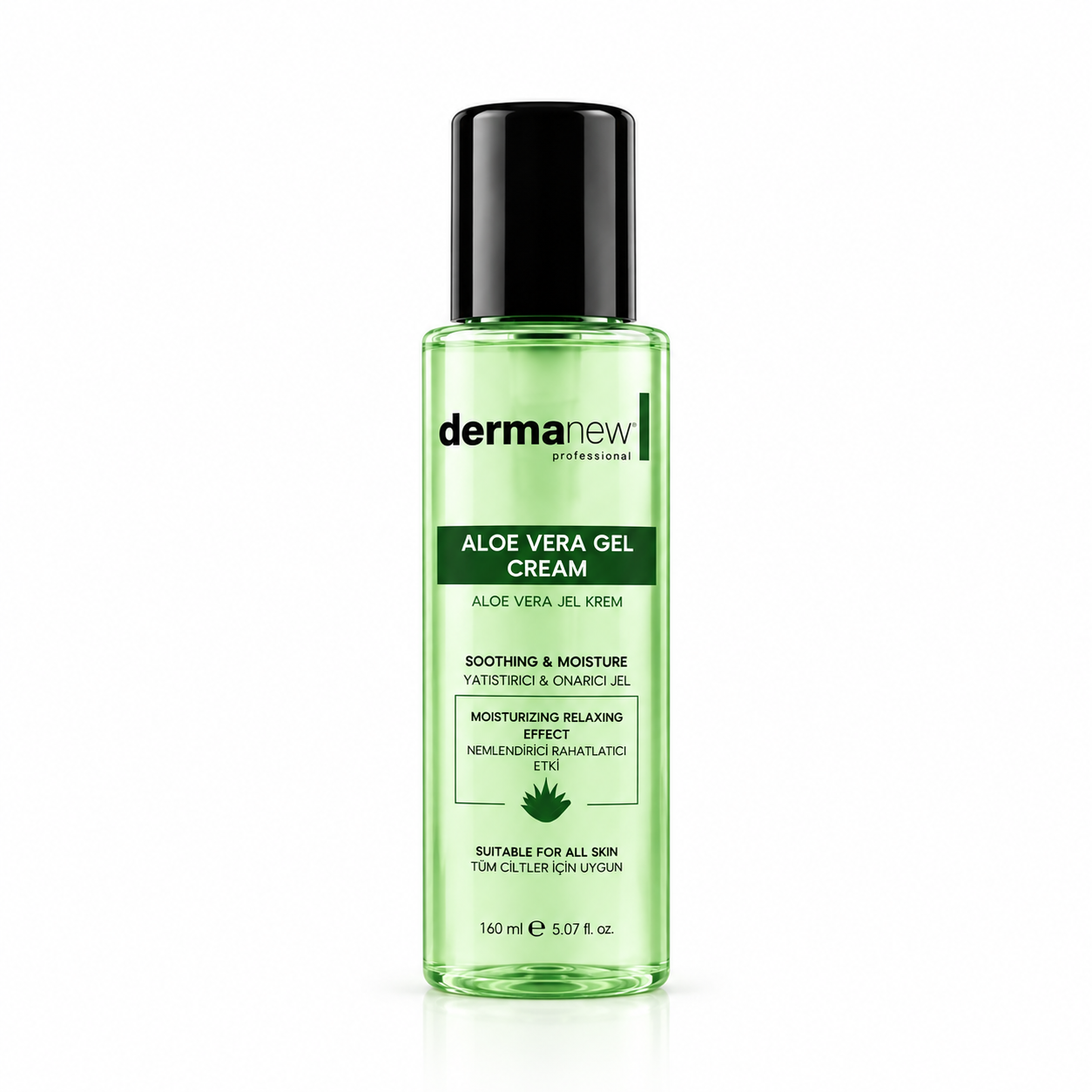 Dermanew Aloe Vera Jel Krem 160 ml - Yatıştırıcı & Onarıcı Nemlendirici Bakım