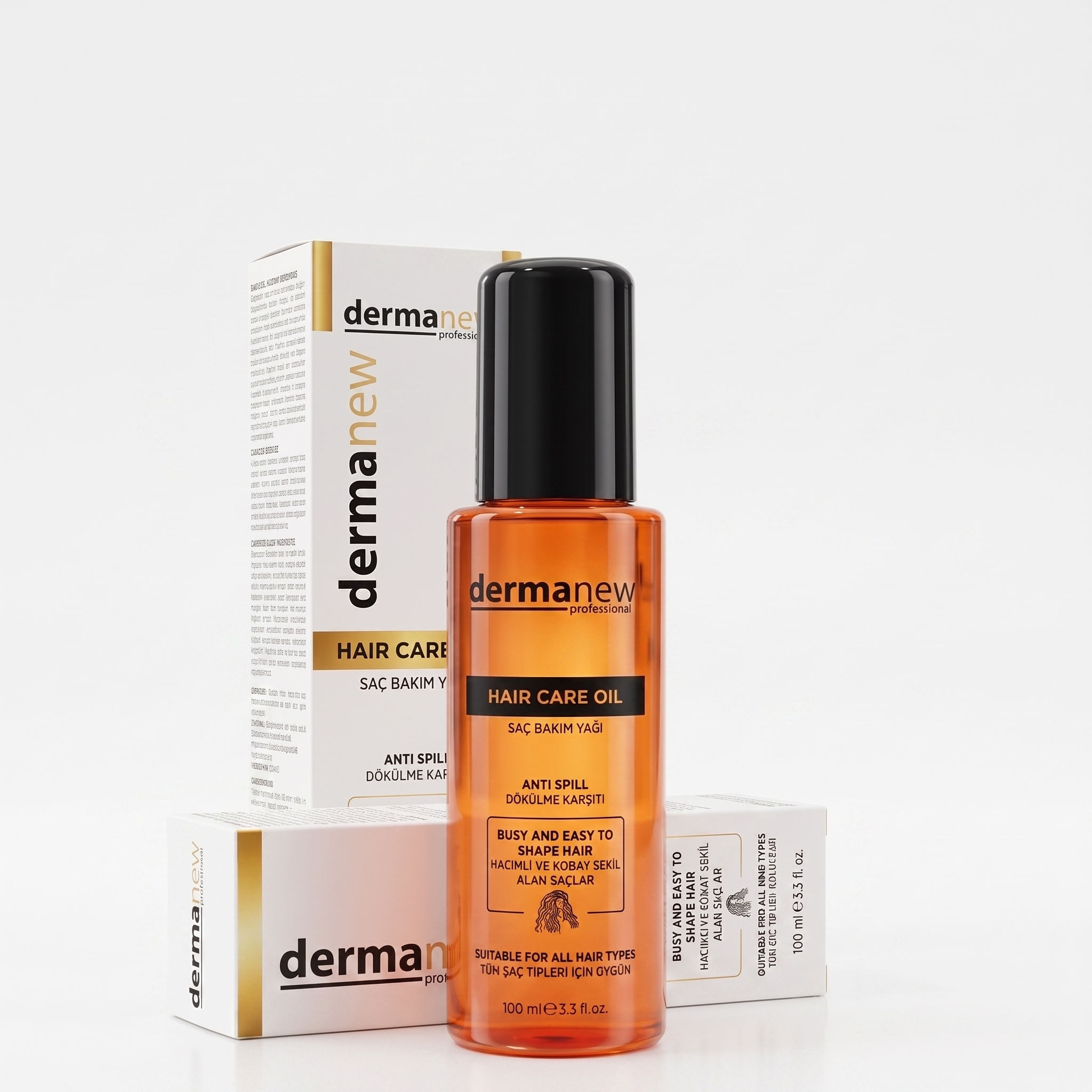 Dermanew Kırılma Karşıtı Parlatıcı Saç Bakım Yağı 100 ml