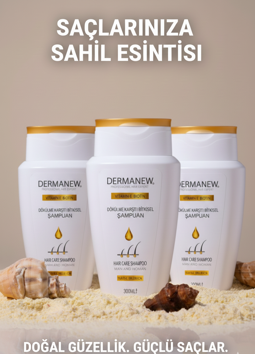 3’Lü Dökülme Karşıtı Bitkisel Şampuan - "Dökülmeye Elveda, Güçlü Saçlara Merhaba!"