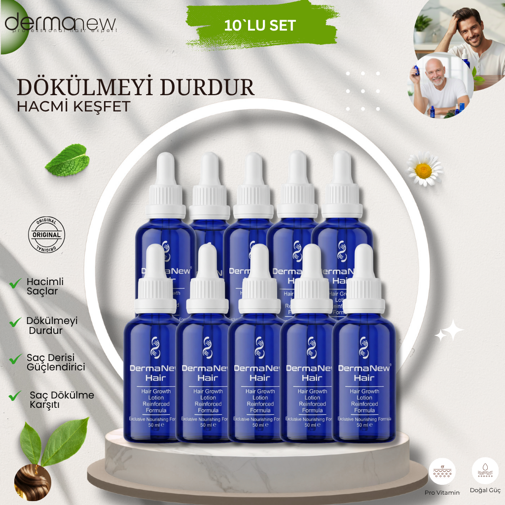 Dermanew Saç Bakım Serumu 10`LU SET 
